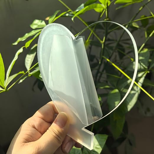 （Pack of 12） Senbota Heart Acrylic Sheets, Cast 5.9" x 5.5" x4mm Thickness |