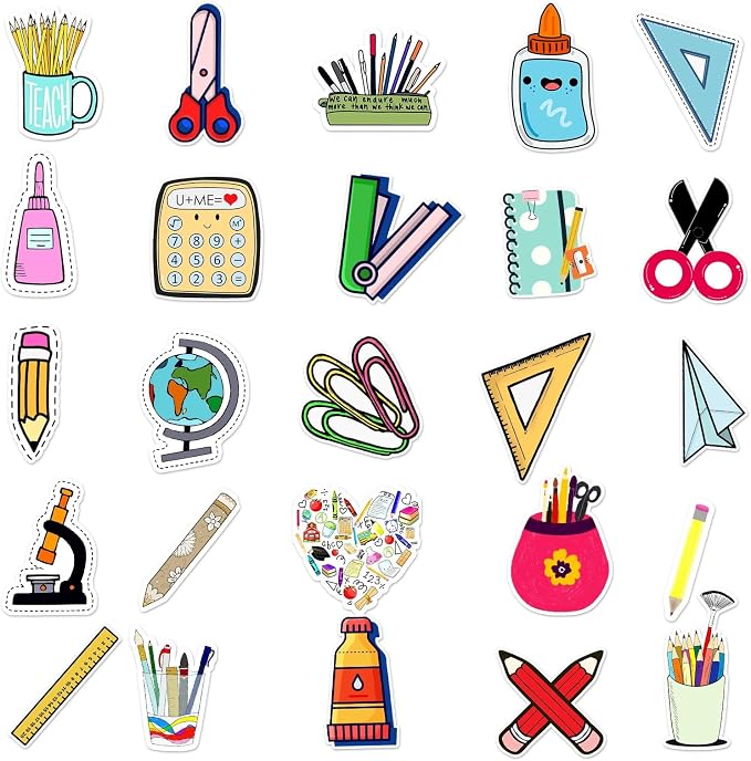 Back to School Stationery Set Sticker