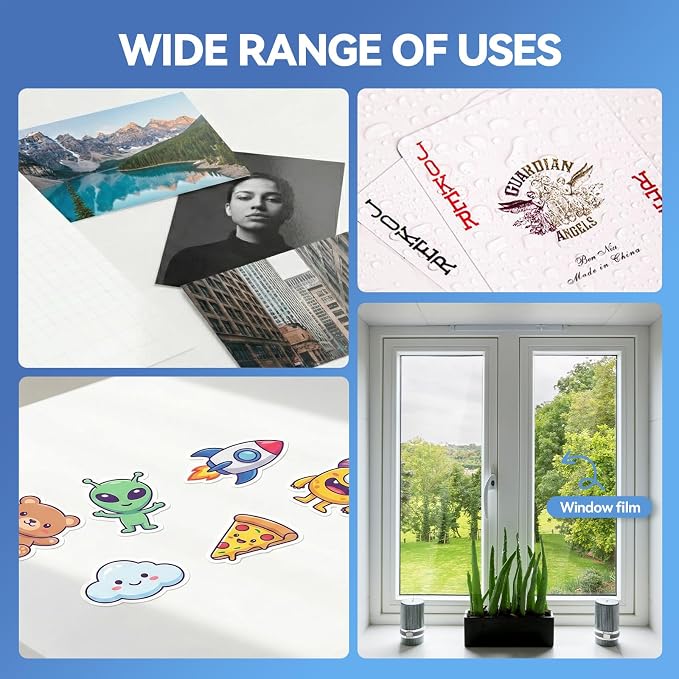 36 Sheets Transparent Laminate Sheets Self Adhesive Laminating Sheets | 8.5x11