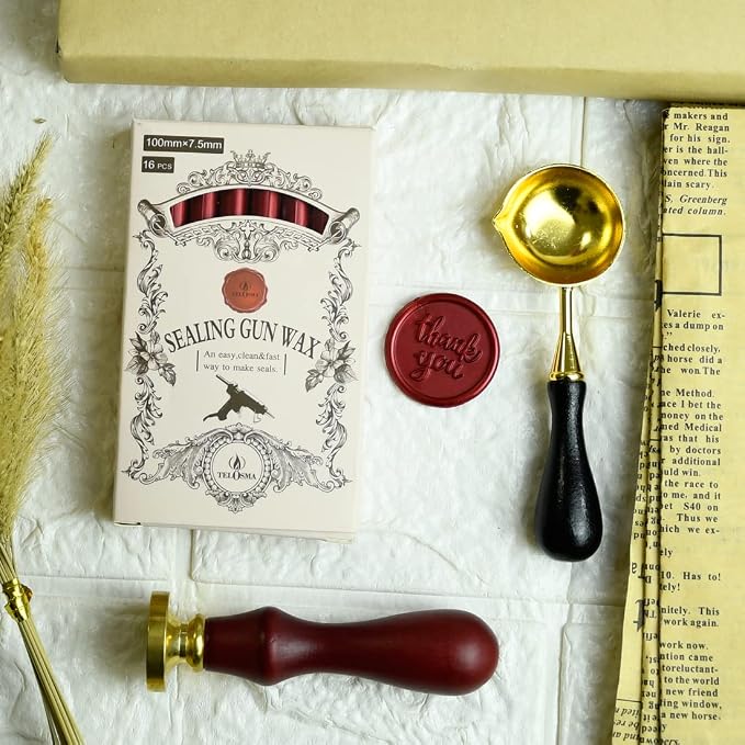 16 Pieces Glue Gun Sealing Wax Sticks in Metallic Red