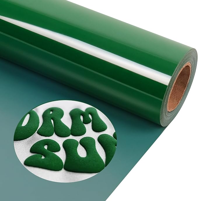 TORC Green Puff 3D HTV Vinyl Heat Transfer, Activewear, St. Patrick's Designs |
