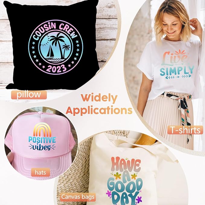 Gradient HTV Heat Transfer Vinyl 15 Sheets 12×10in Iron on Vinyl | Ombre