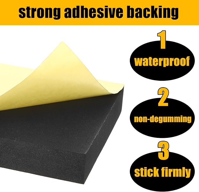 Frienda 8 Pcs Adhesive Foam Padding Sheets