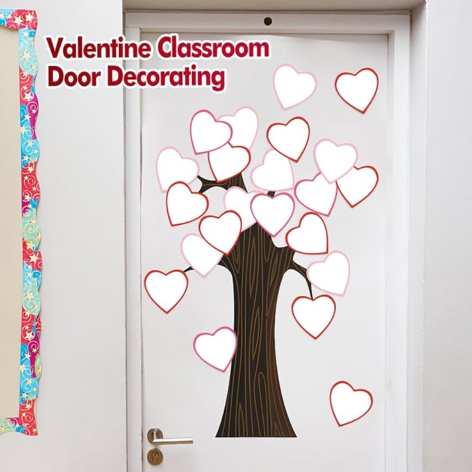 90 Pieces Heart Cutouts Paper Hearts Heart Shape Cards 5.5 Inches Large
