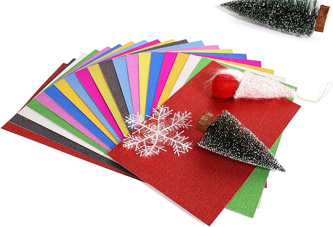 10 Sheets Glitter Decorative Cardstock Paper 30 X 20cm A4 Paper