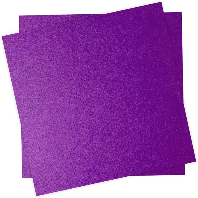12" x 12" Felt Fabric Sheets for Crafts, Squares Felt Paper for Sewing Craft