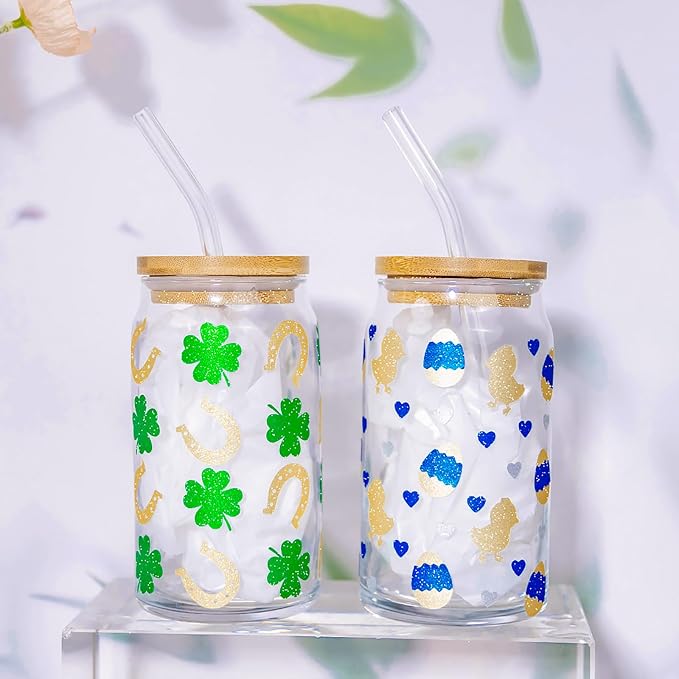 VINYL FROG Shimmer Adhesive Vinyl 12"x60" Gold Glitter Craft Permanent Vinyl
