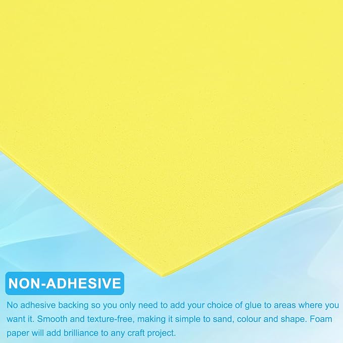 PATIKIL 30 Pack EVA Foam Sheets, Lime Yellow