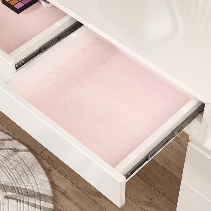 CHIHUT 12''x100'' Light Pink Felt Fabric Velvet Flocking Liner