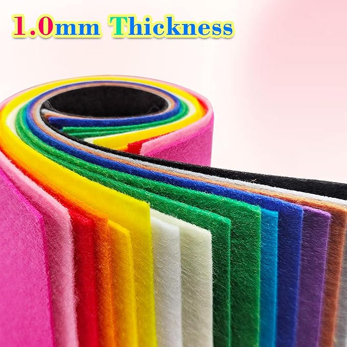 Jtnohx Felt for Crafts, Craft Felt Square for Sewing