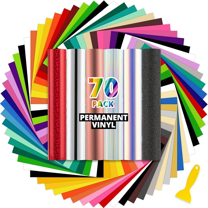 HTVRONT 70 Permanent Vinyl Sheets