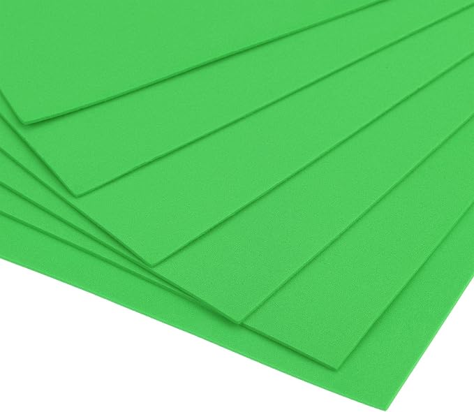 uxcell Light Green EVA Foam Sheets 11 x 8 inch 1.7mm Thickness