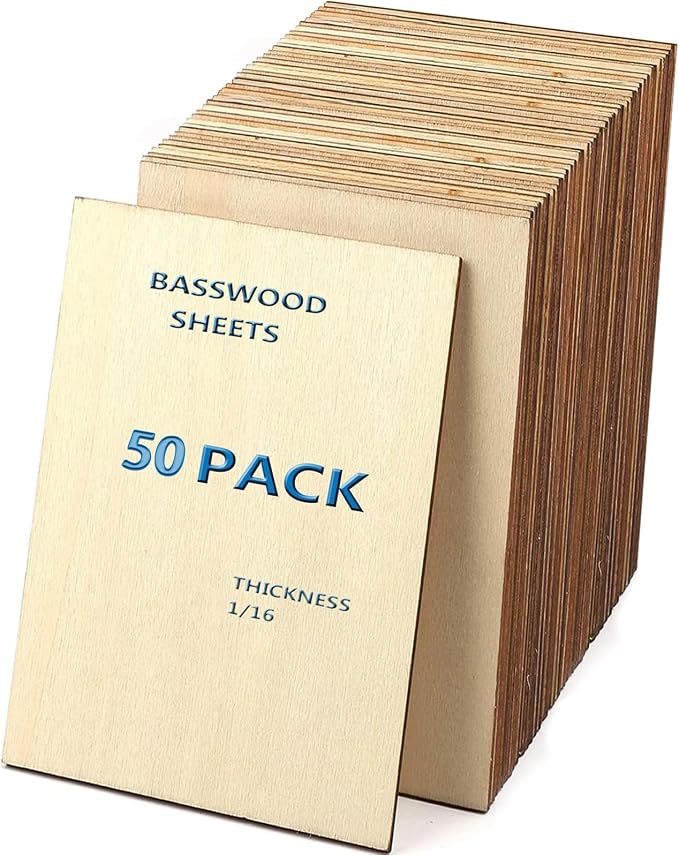 Unfinished Wood Pieces, Thin Plywood Wood Sheets