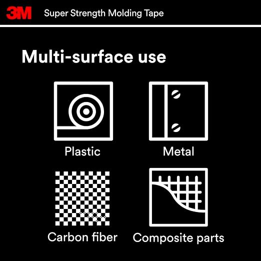 3M Super-Strength Molding Tape, 7/8 in x 15 ft, 1 Roll