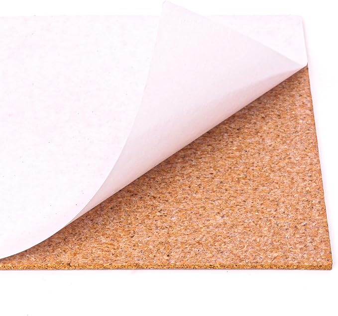 80 PCS Self Adhesive Cork Squares, 5.91 x 5.91 Inch Backing Cork Tiles and Cork