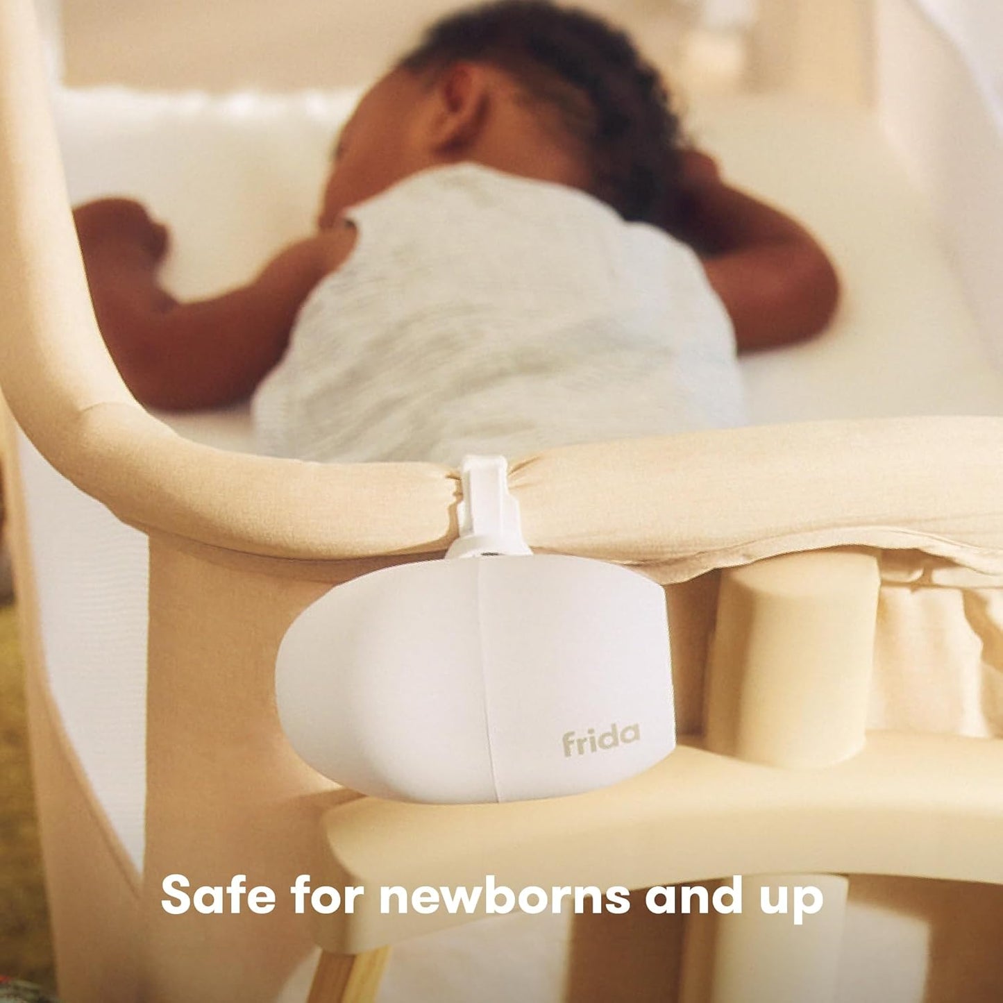 Frida Baby Hands-Free Stroller Rocker Device with 5 Vibration Levels, Universal Stroller Accessories, Rechargeable Portable Rocker for Cribs & Strollers, Water-Resistant Baby Soother