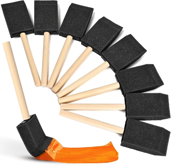 Foam Paint Brushes, 1.6 Inch, Sponge Paint Brush, Foam Brushes