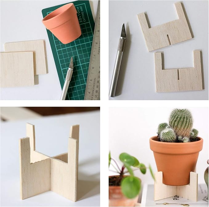12 Sheets 8x4 Inch Unfinished Balsa Wood Sheets Thick