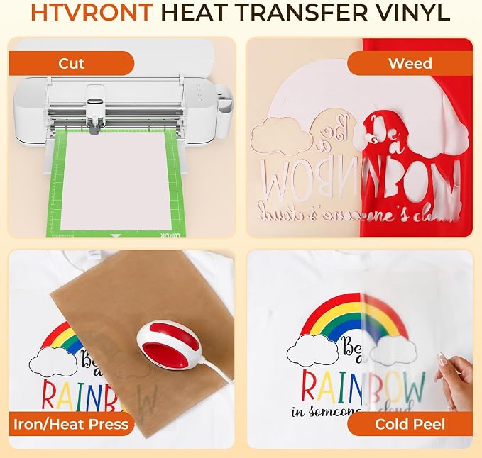 HTVRONT Bright Heat Transfer Vinyl