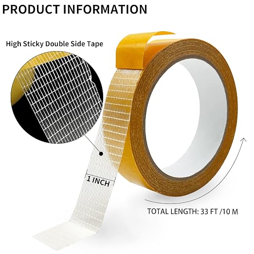 Birllaid Fabric Tape Multifunctional Double Sided Tape, Double Stick Carpet