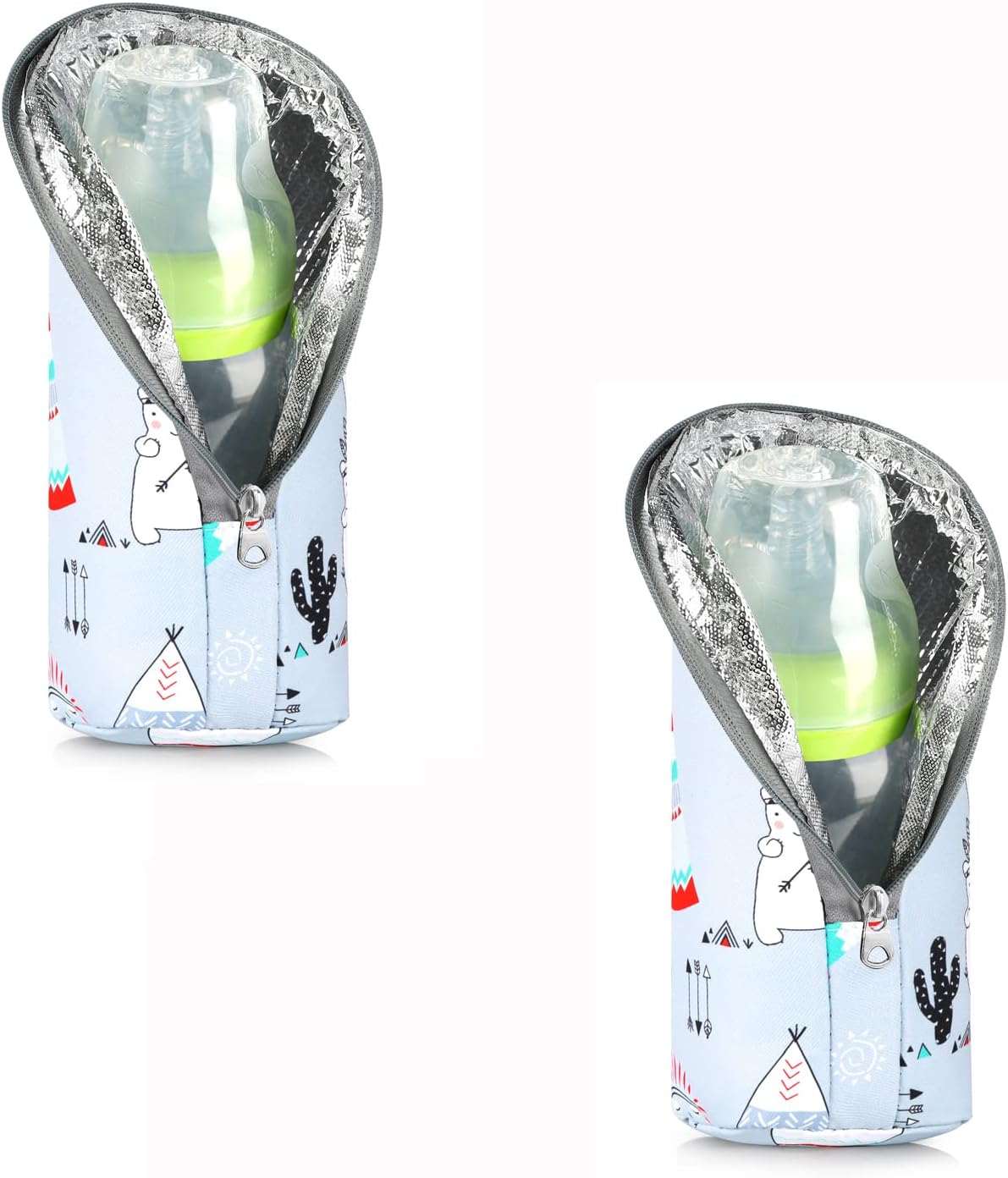 Accmor Baby Bottle Tote Bags, Insulated Breastmilk Cooler Bag, Nursing Bottle Warmer Bag for Nursing Mom Daycare Travel