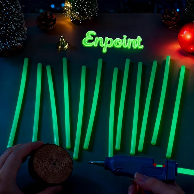 Glow in the Dark Glue Sticks, 0.27"x8" Bulk Glue Sticks