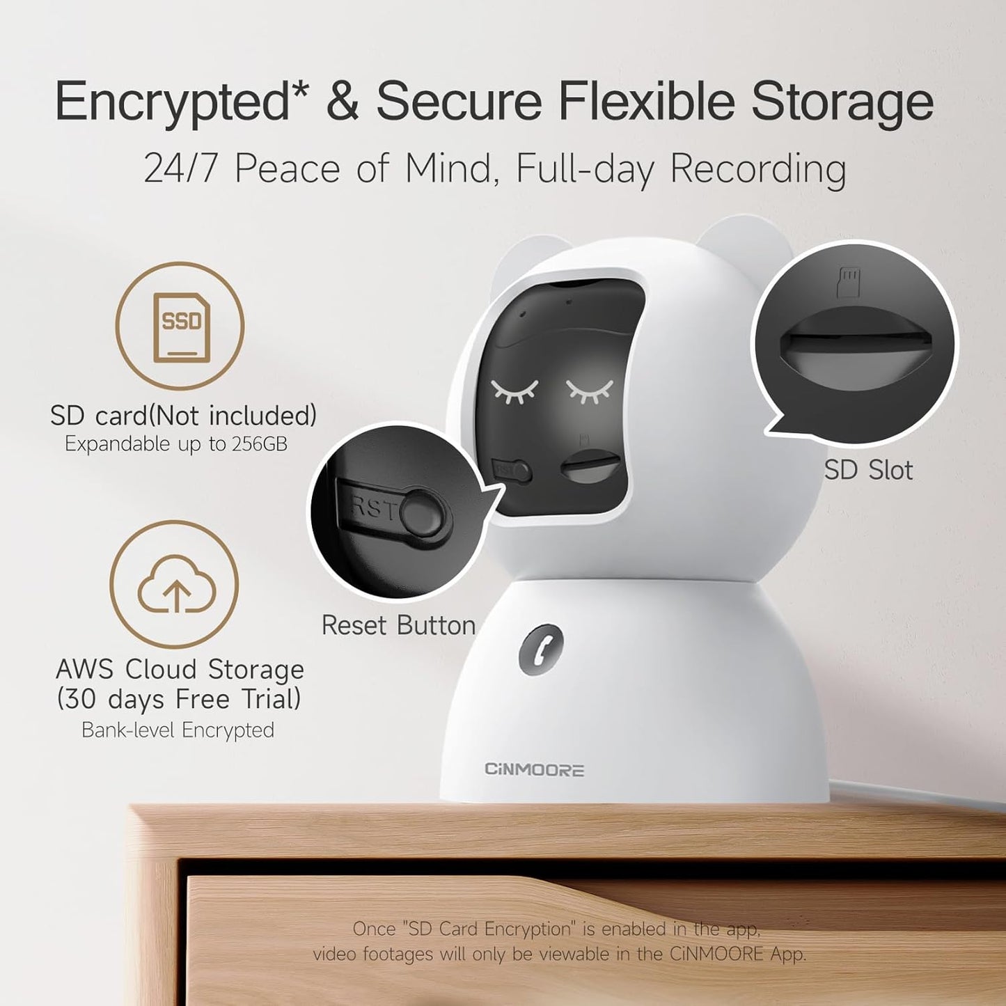 2.5K Pet/Dog Camera with Speaker/Phone App, No-Monthly-Fee AI Person/Pet/Cry Detection Security Camera Indoor, PTZ 2.4GHz WiFi Baby Monitor Cameras for Home Security, Night Vision, 2-Way Talk