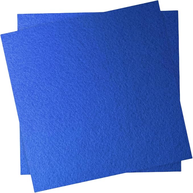 12" x 12" Felt Fabric Sheets for Crafts, 1mm Thick, Squares Felt Paper for