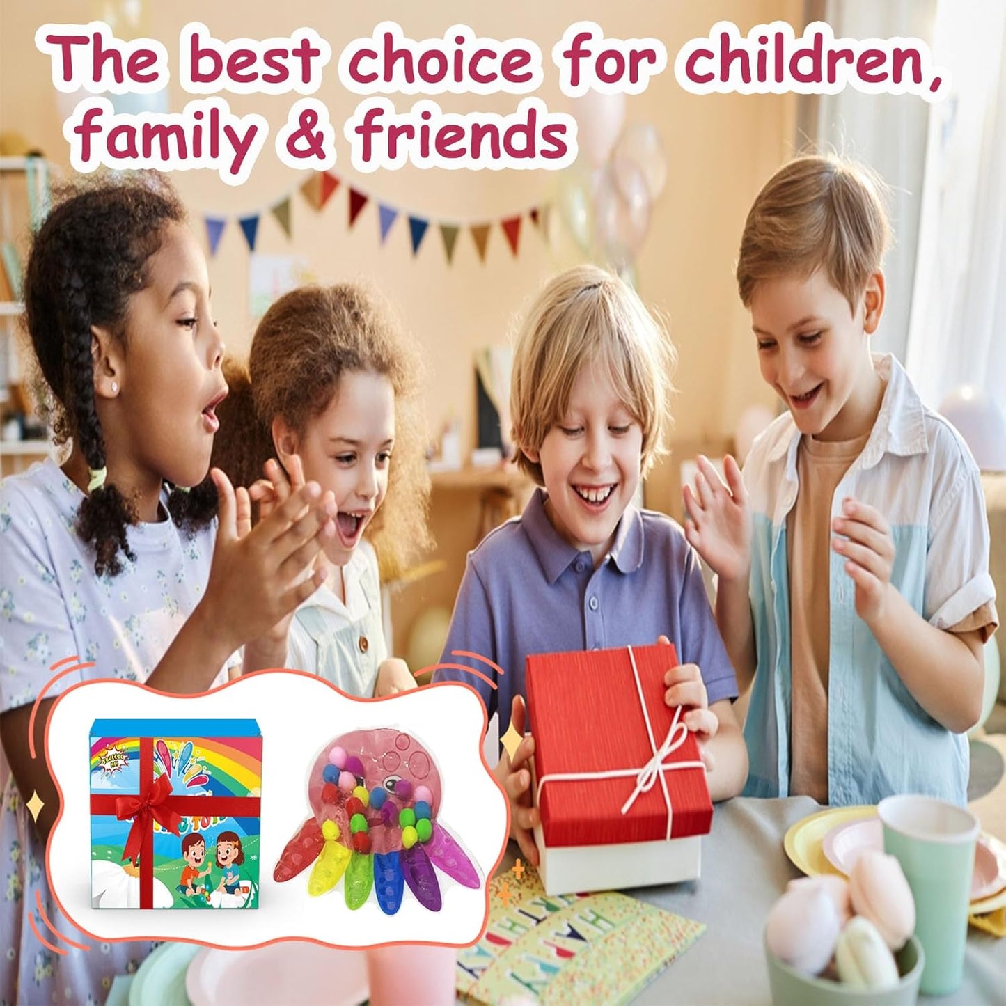 Color Sorting Toys for Toddlers, Fine Motor Skills Sensory Toys, Montessori Learning Toy for Preschool Learning Activitie, Sensory Activity Toy for Kids 3+ and Adults