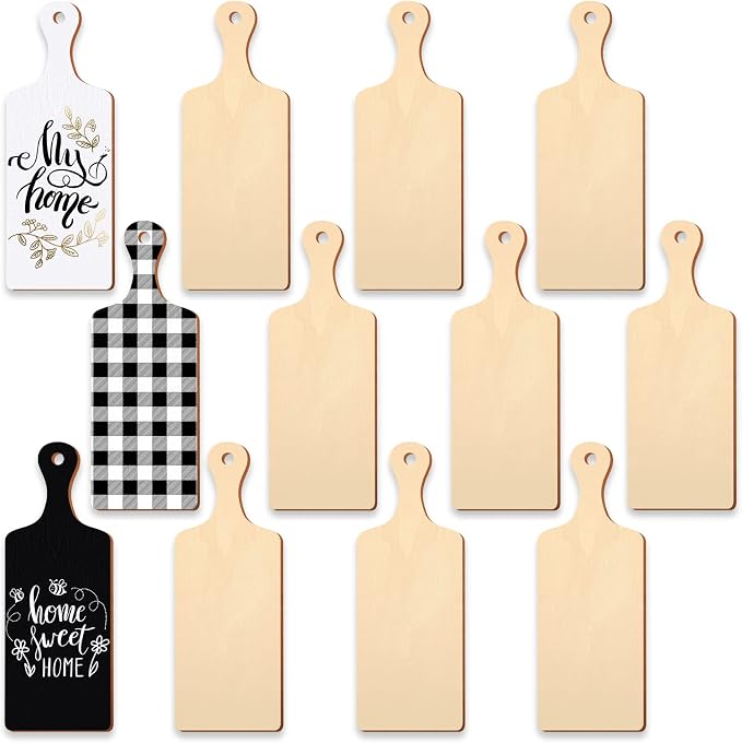 Marsui 12 Pieces Mini Wooden Cutting Board