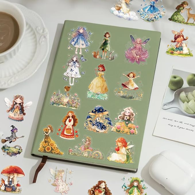 50 PCS Fairytale Princess Stickers
