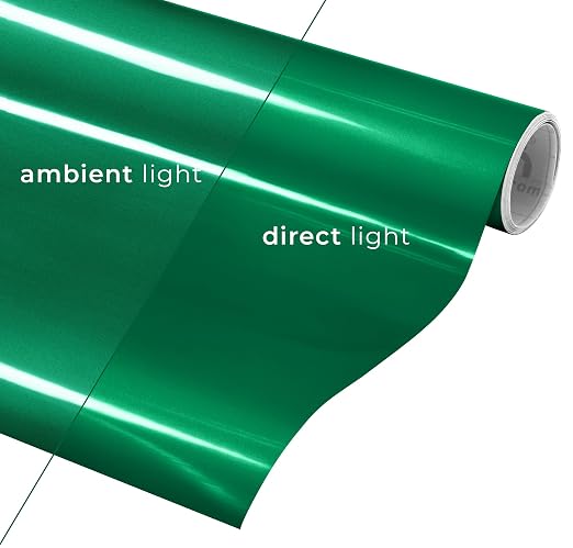 VViViD DECO65 Reflective Green Permanent Adhesive Craft 12" x 4ft Vinyl Roll