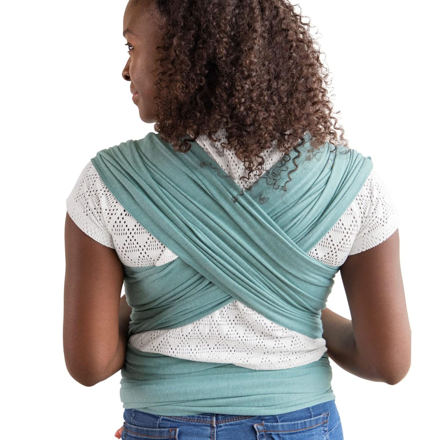 Moby Baby Wrap Carrier Element for Newborns to Toddlers (8-33lbs), Infant Sling Carrier, Ultra Lightweight & Hands Free Design, Adjustable for All Body Types (Hydro)