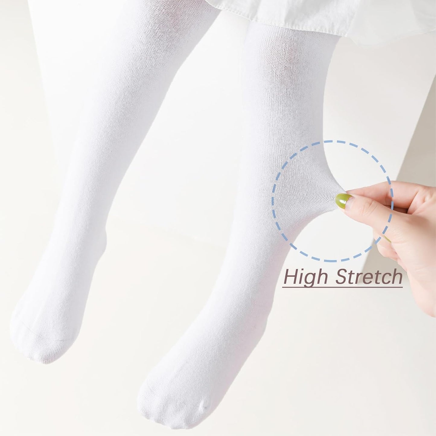 Mini angel Baby Tights Non Slip Baby Girl Tights Plain/Shoe-Look Leggings Seamless Pantyhose Warm Cotton Leggings Non-Skid