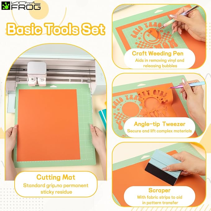 VINYL FROG 30PCS Heat Transfer Vinyl Bundle