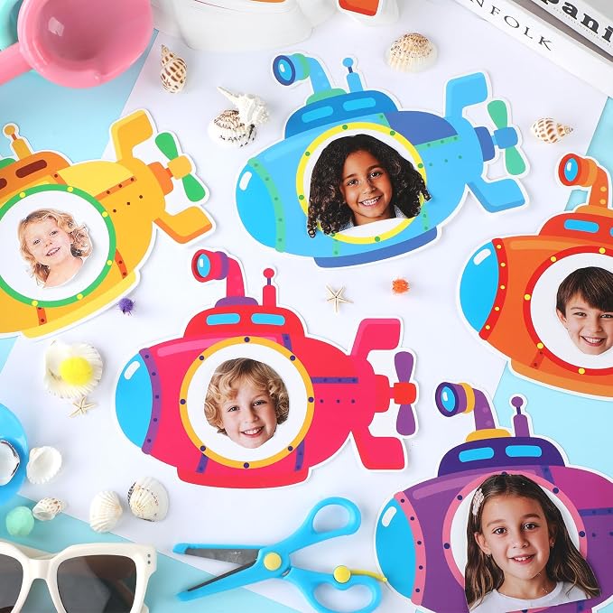gisgfim 80Pcs Summer Cutouts Submarine Decorations Under The Sea Bulletin Board