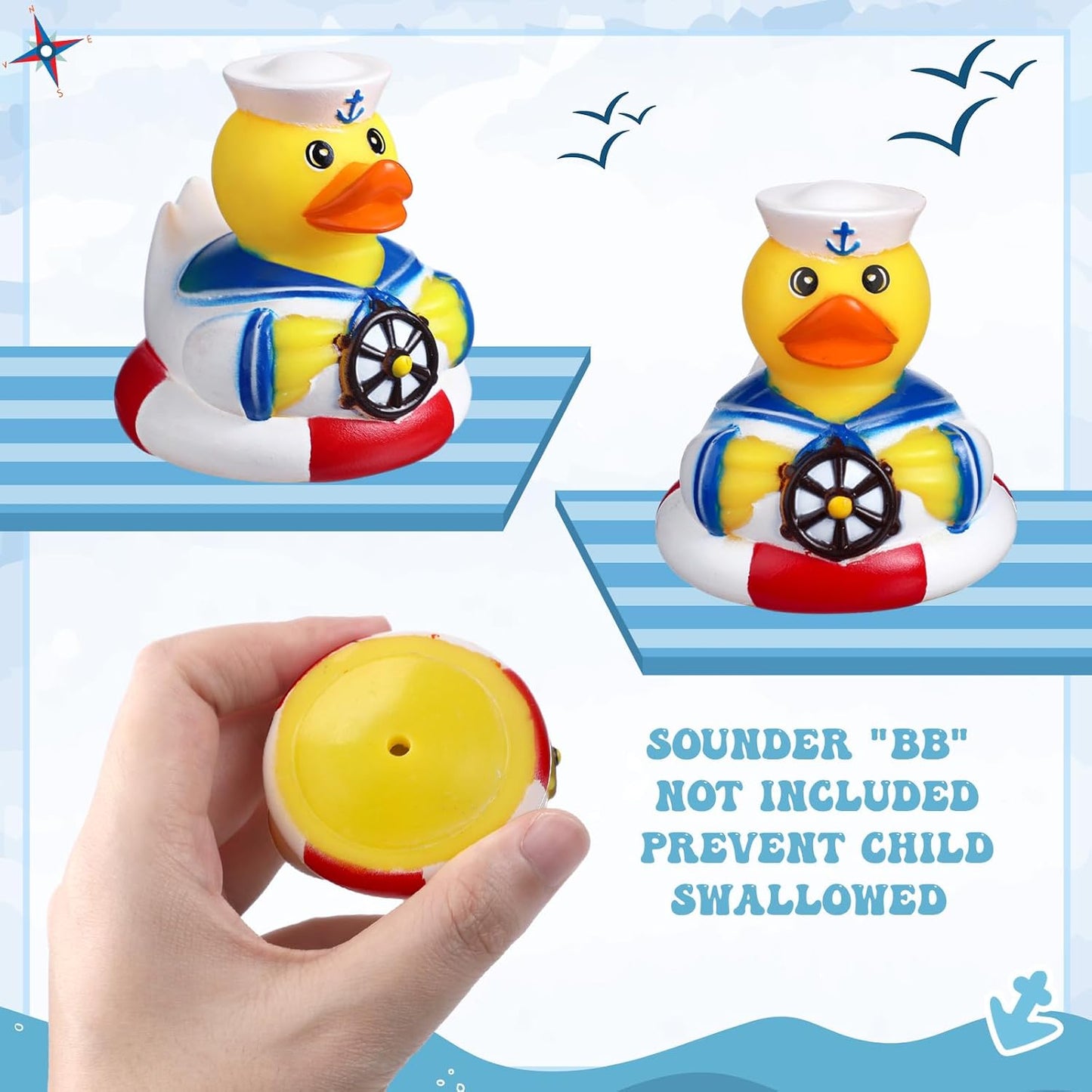 Jerify 24 Packs Cruise Ships Rubber Ducks 2 Inch Nautical Rubber Cruise Ducks Bulk Sailing Ship Toy for Carnival Party Gift Classroom Incentives Bath Tube Pool Toy