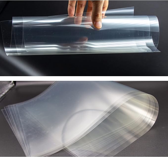 7.5 Mil Blank Mylar Stencil Sheet, 12 x 24 Inch Clear Plastic Sheets, Acetate