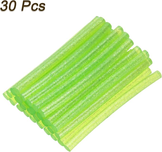 uxcell 30pcs 7mm x 100mm Mini Hot Glue Sticks