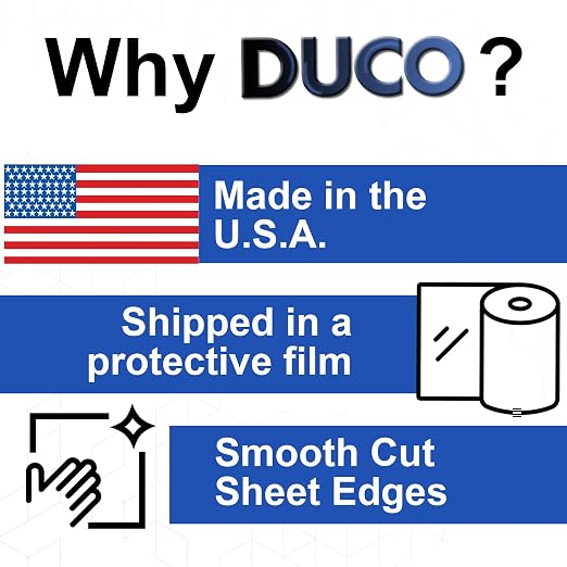 Duco Clear Cast Acrylic Sheets 1/8" Thick 24" x 48"