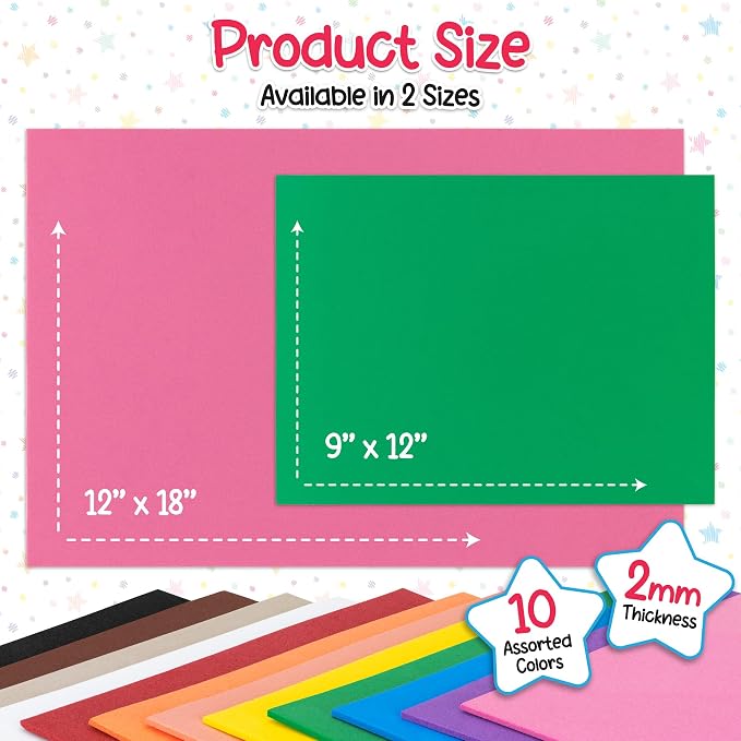 Hygloss Craft Foam Sheets, Tan 10 Count