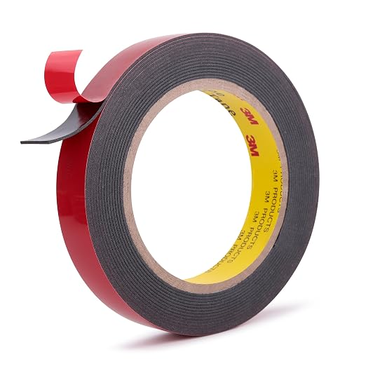3M Automotive Acrylic Plus Tape, 0.79" x 18Ft, Dark Gray | Double Sided Tape