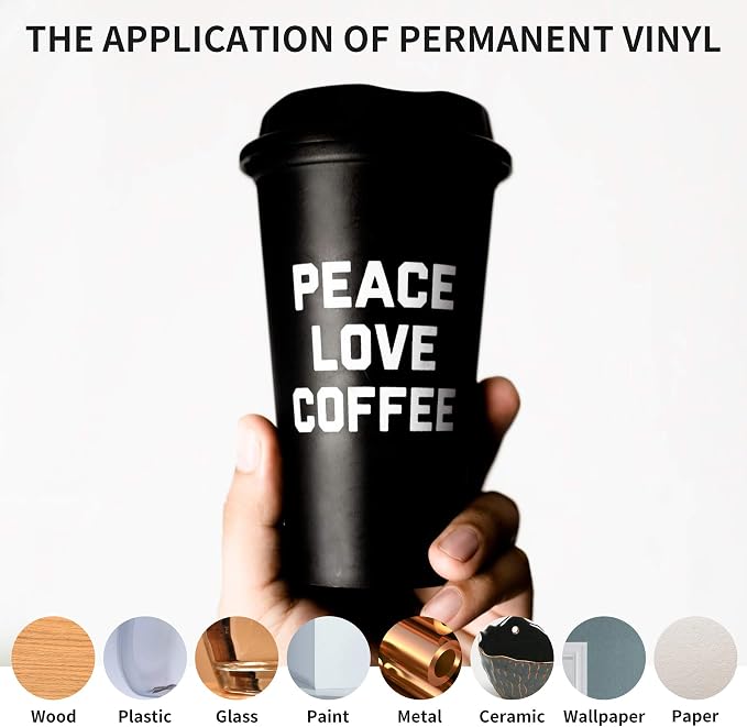 Prime Vinyl Permanent Vinyl- Glossy White Adhesive Vinyl