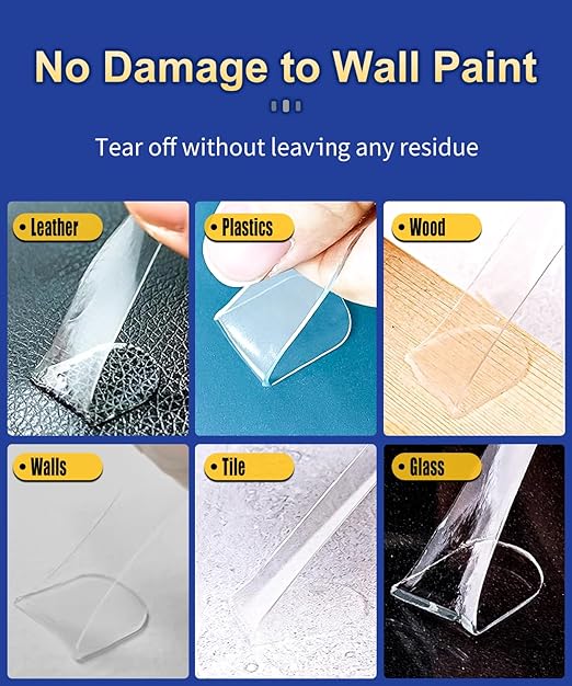 PHIXBEAR Extra Large Mounting Putty No Residue, Strong Double Sided Glue