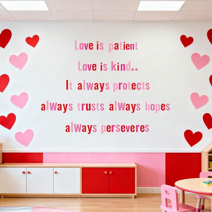 FYSUIMU 134 Pcs Valentine's Day Bulletin Board Letters Alphabet Number Symbol