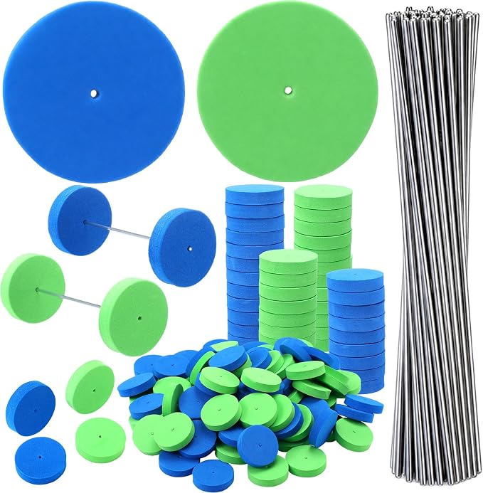 Blueweenly 100 Pcs Foam Wheels Set