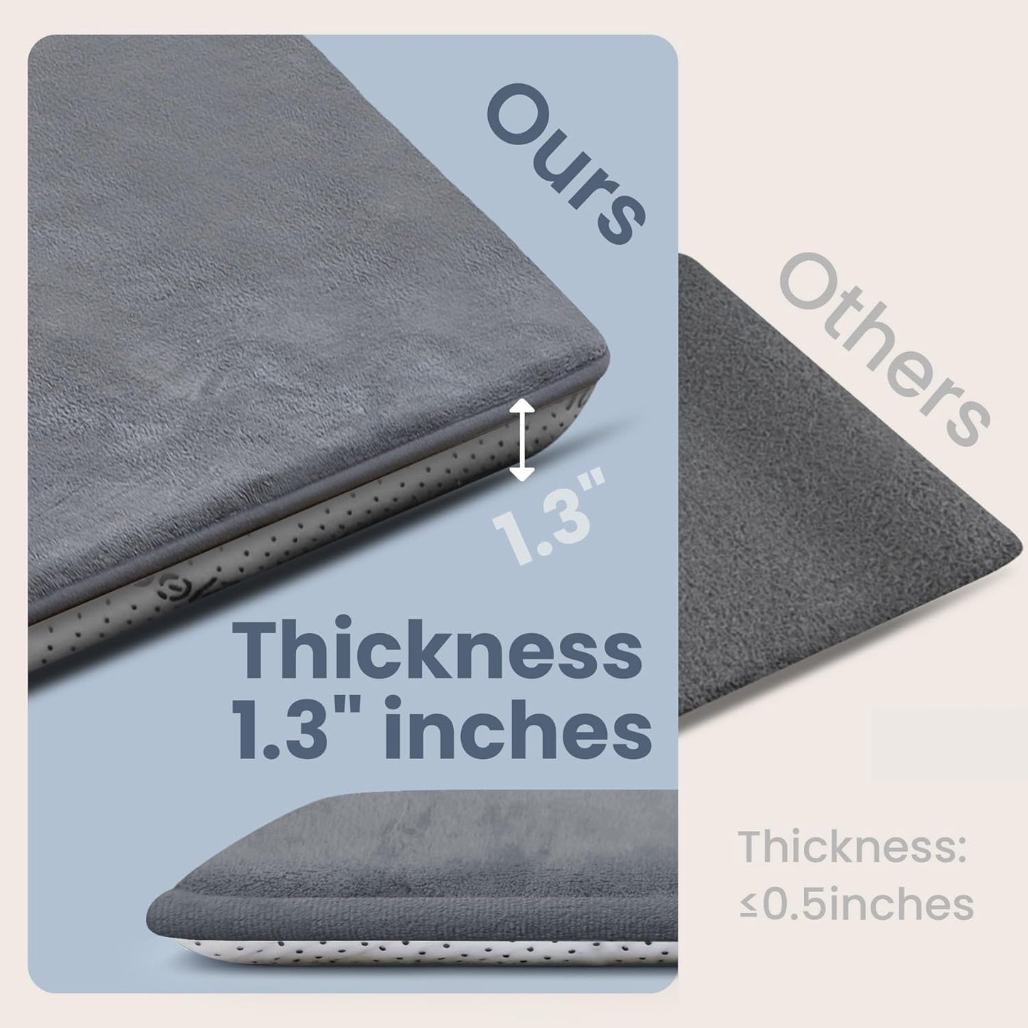 Baby Play Mat for Floor,Extra Large 59"×71" Playpen Mat for Tummy Time,Thicker Elasti Foam Mats for Toddler,Infant,Kids,Water Repellent Ultra Soft Velvet,Non-Slip Backing Safe for Crawling(Dark Grey)