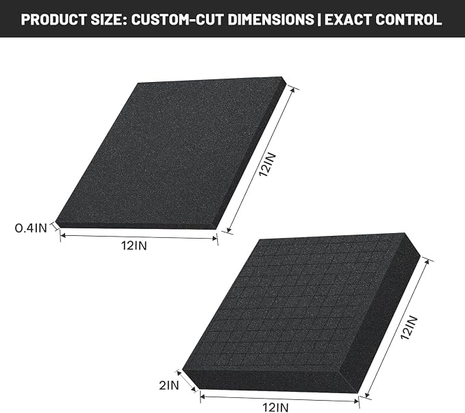 Dual-Thickness Case Foam Insert Kit 4PCS