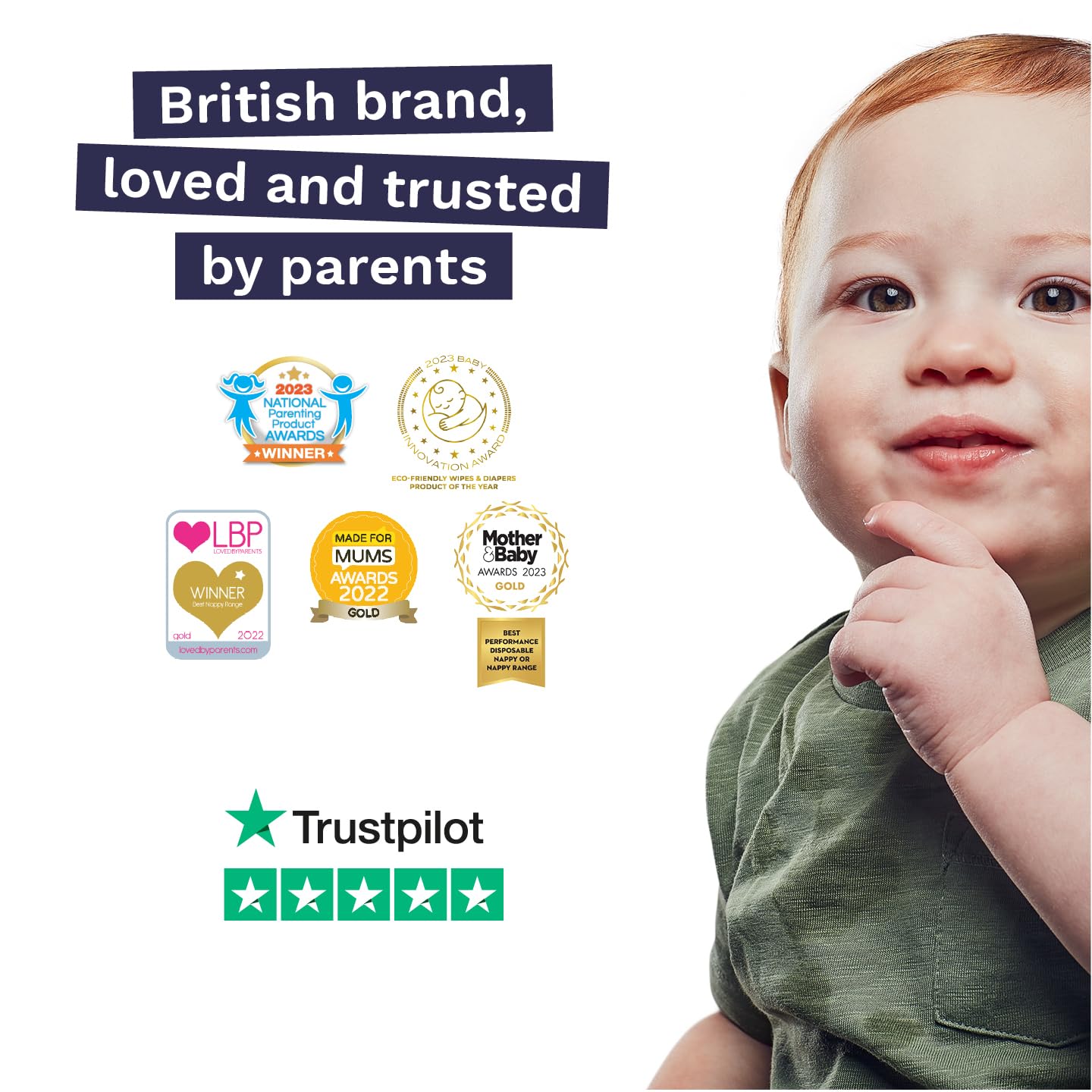 Pura Flushable Toddler Wipes 1 x 60 Wipes, 100% Plastic Free, 99% Water, Hypoallergenic & Fragrance Free, Totally Chlorine Free, Kids Toilet Wipes, Sensitive Skin