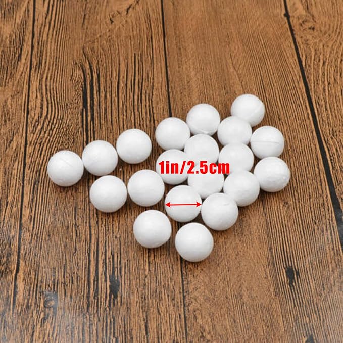 hesmartly 100 Pack 1 Inch Craft Foam Balls